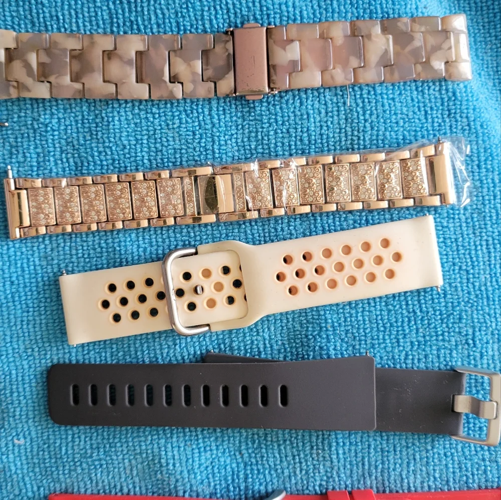 fitbit Versa  Smartwatch - Silver Case with Light Gray Band